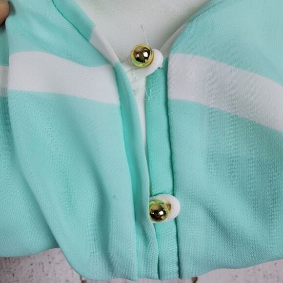 LC Lauren Conrad Striped Blouse Size Small - Picture 5 of 10